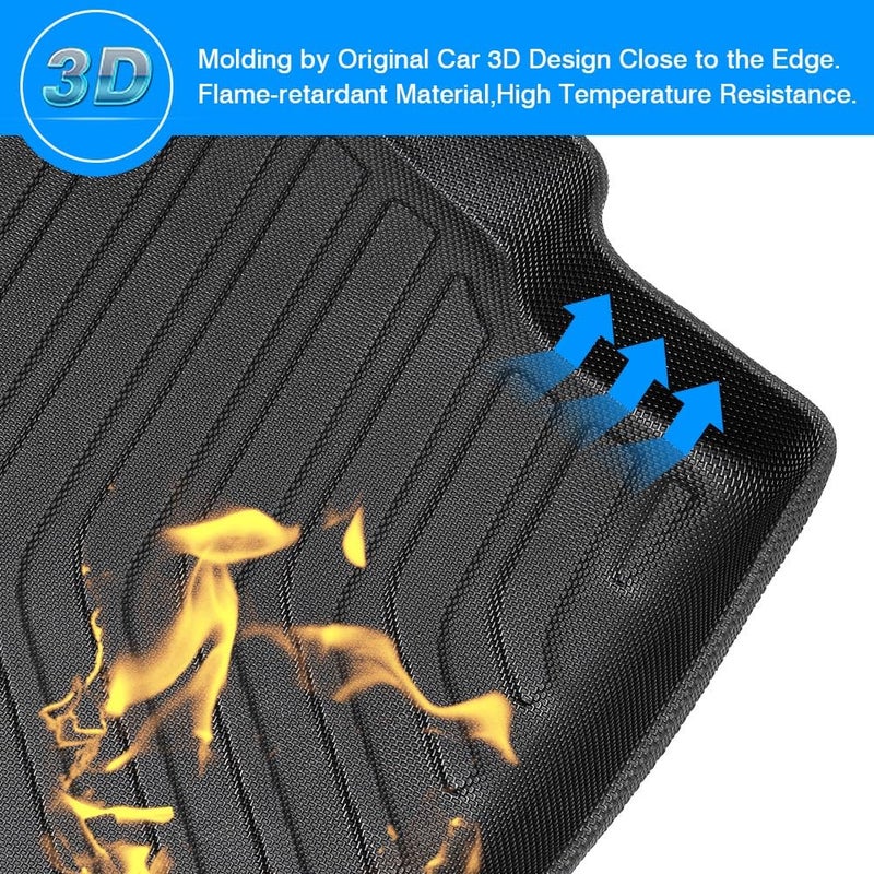 Powerty Trunk Mat for Buick Encore 2013-2022/Chevrolet Trax 2014-2023 Accessories Cargo Mats TPO All Weather Cargo Liner Heavy-Duty Trunk Liners - Image 3